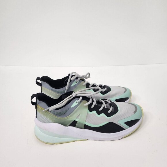 Fabletics Womens Cheviot Performance Sneakers 7.5 White Teal Westlake Lace Up - Picture 5 of 9